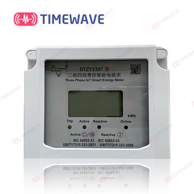 Metro 220V inalámbrico de la energía de LoRaWAN del indicador digital del LCD 3 directos de la fase conectados