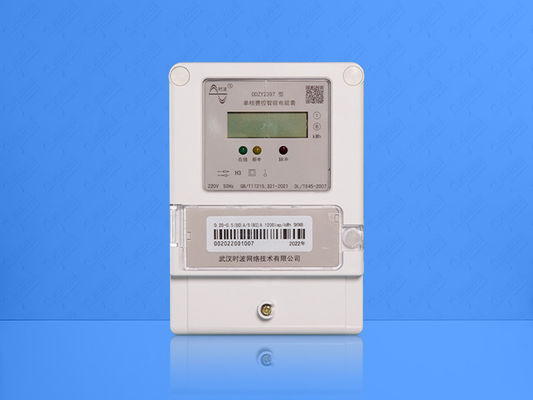 El metro STS IP54 estándar de la energía la monofásico del telclado numérico pagó por adelantado el aparato de medición elegante