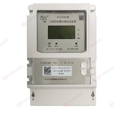 La alta exactitud asegura el metro 220V LoRaWAN IoT DTZY2397 inalámbrico de la energía de 3 fases