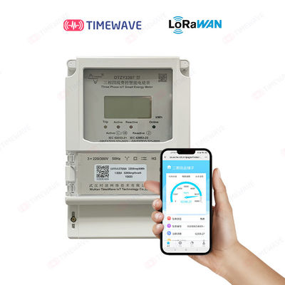 Comunicación actual del metro RS485 de la energía del poder del voltaje de LoRaWAN trifásica