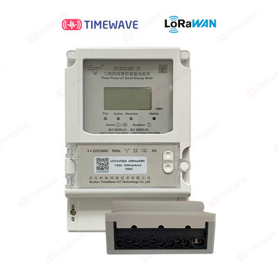 Metro inalámbrico de la energía de LoRaWAN 3 energía casera de la energía de la fase del metro elegante del metro 220v KVH que supervisa los dispositivos