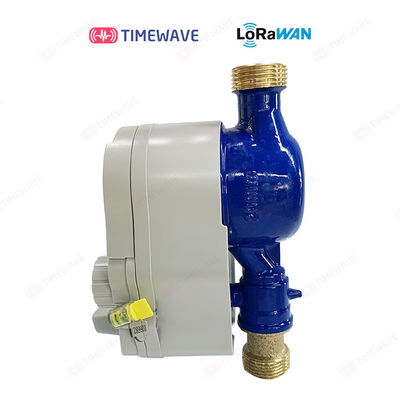 Medidor de flujo de agua LoRaWAN con pantalla digital para la gestión de agua fría / caliente