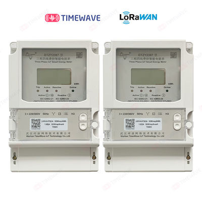 Contador de energía inteligente LoRaWAN con antena externa para una mayor fiabilidad